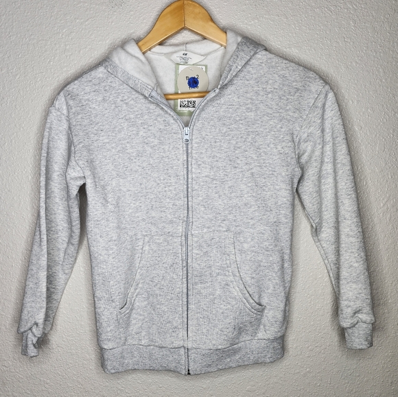 H&M Other - H&M Grey Fleece Hoodie Size 8-10 Y New With Tags